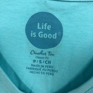 Life Is Good Tops - LIFE IS GOOD SEA TURTLE CRUSHER T SHIRT S Life Is Good Tops - LIFE IS GOOD SEA TURTLE CRUSHER T SHIRT S